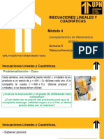 s6 - Inecuaciones Lineal e Inec Cuadráticas