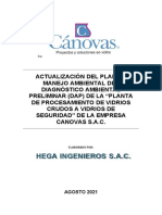 Actualización PMA Vidrios Canovas