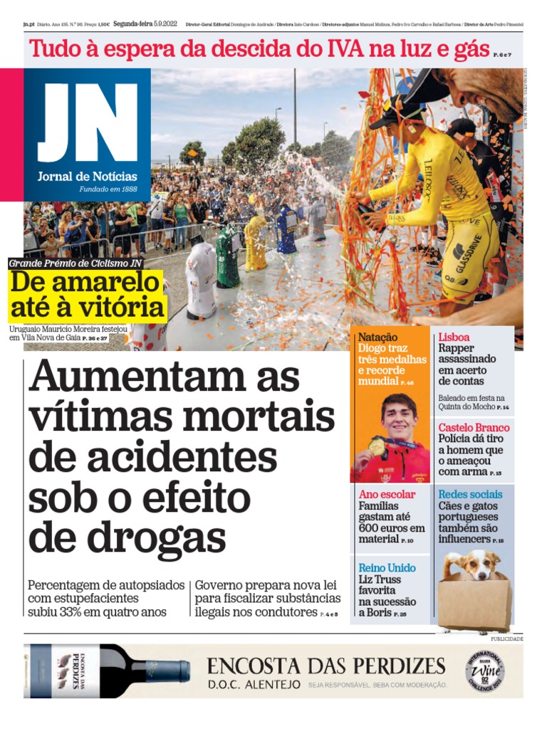 20220905-PT) Jornal de Notícias PDF Cannabis (droga) Drogas