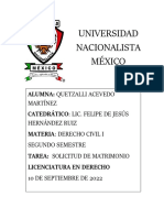 Universidad Nacionalista México: Alumna: Quetzalli Acevedo