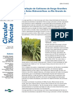 Avaliação de cultivares de sorgo granífero em solos hidromórficos