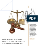 Principios Rectores Del Codigo Modelo de Etica de Justicia Iberoamericano