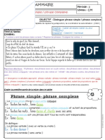 FP Phrase Simple Complexe Propositions