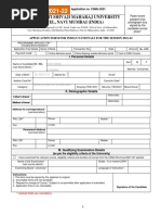 CSMU Application Form Indian Nationals 2021