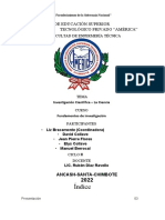Monografia - La Investigacion Cientifica y La Ciencia