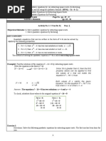 Math 9 - Day 2-5