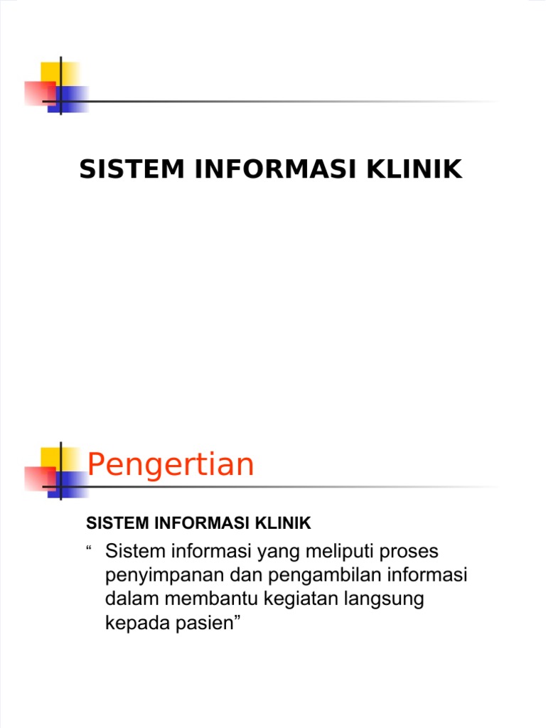 Sistem Informasi Klinik | PDF