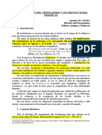 El Surgimiento Del Cristianismo y Sus Proyecciones Politicas