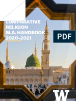 JSIS MA Comparative Religion Handbook 2020 21
