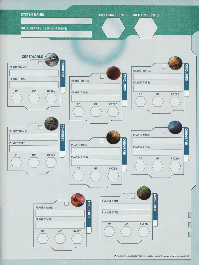 Tau system crusade card pdf