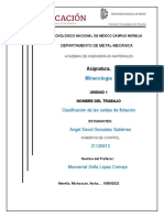 Clasificacion de Las Celdas de Flotacion