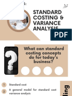 Standard Costing & Variance Analysis Explained
