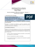 Guía de Actividades y Rúbrica de Evaluación - Momento 2 - Confronto Del Concepto