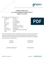 Formulir Pernyataan Registrasi Sasaran Vaksinasi Covid-19 Nomor: P-Xt7O7J3D