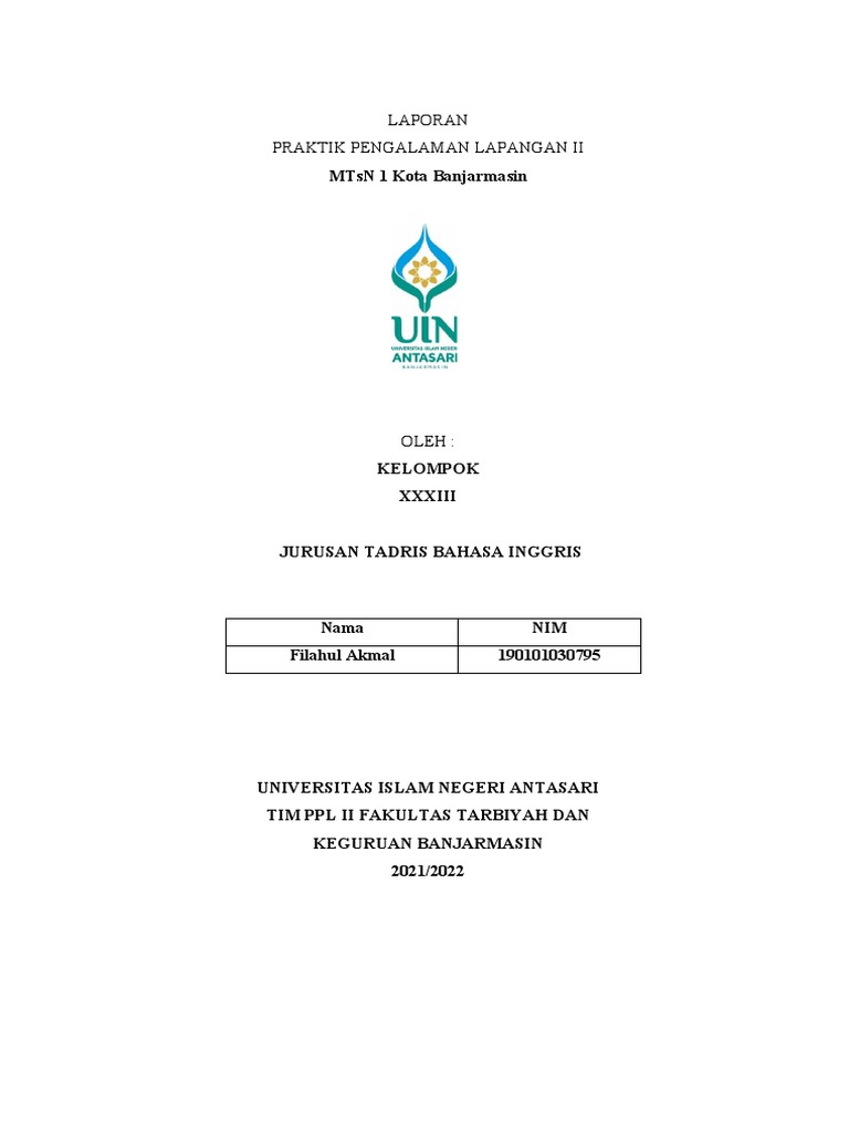 Format Laporan PPL 2 Edited New | PDF