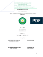 Universitas Islam Malang: Lembar Persetujuan Proposal Skripsi Studi Alternatif Perencanaan Gedung Perkantoran Surabaya