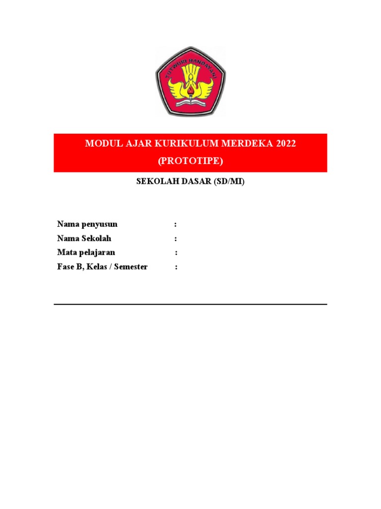 Format Modul Ajar Kurikulum Merdeka