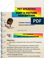 Pet Speaking Part 3 - Picture Description