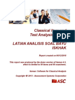 Hasil Analisis Soal Bayu Iskhak