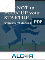 How Not To FCUKup Your Startup