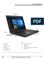Quickspecs: HP 240 G7 Notebook PC
