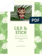 Lilo & Stich: Padrão de Crochê Lilo