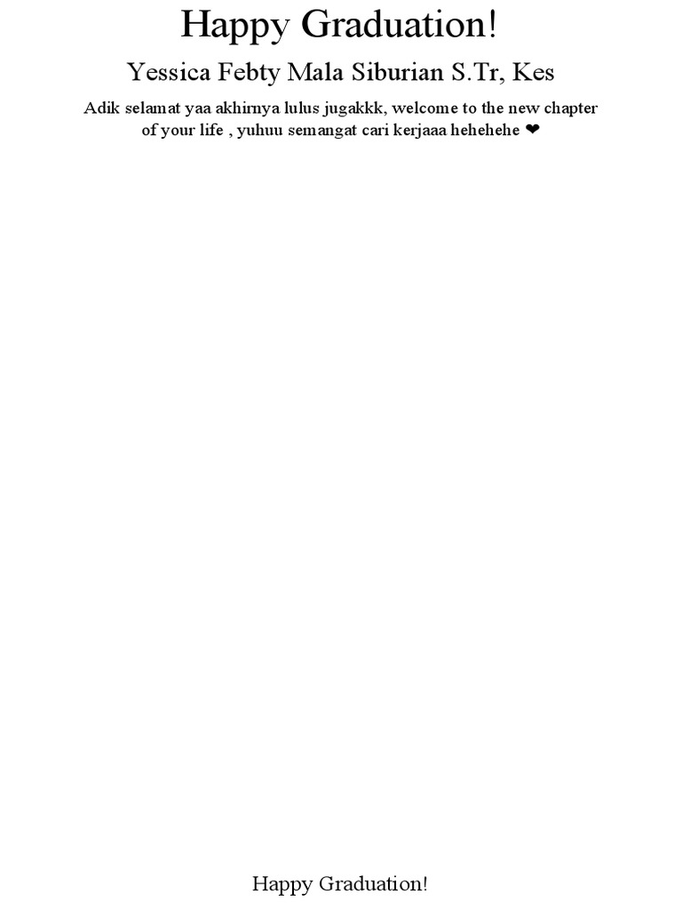 Happy Graduation | PDF
