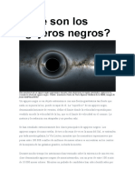 ¿Qué Son Los Agujeros Negros?