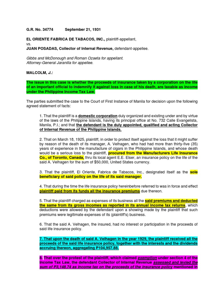 Insurance Cases | PDF | Life Insurance | Insurance