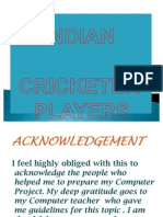 Indian Crickter Players