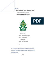 Laporan Kegiatan: Praktik Kerja Lapangan (PKL) / Magang Prodi D3 Perbankan Syari'Ah TAHUN AKADEMIK 2021/2022