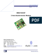 MMA 7260 3 Axis Accelerometer-User Manual