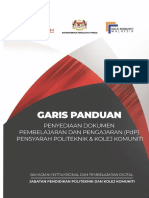 Garis Panduan Penyediaan Dokumen PDP Pensyarah Politeknik Dan Kolej Komuniti
