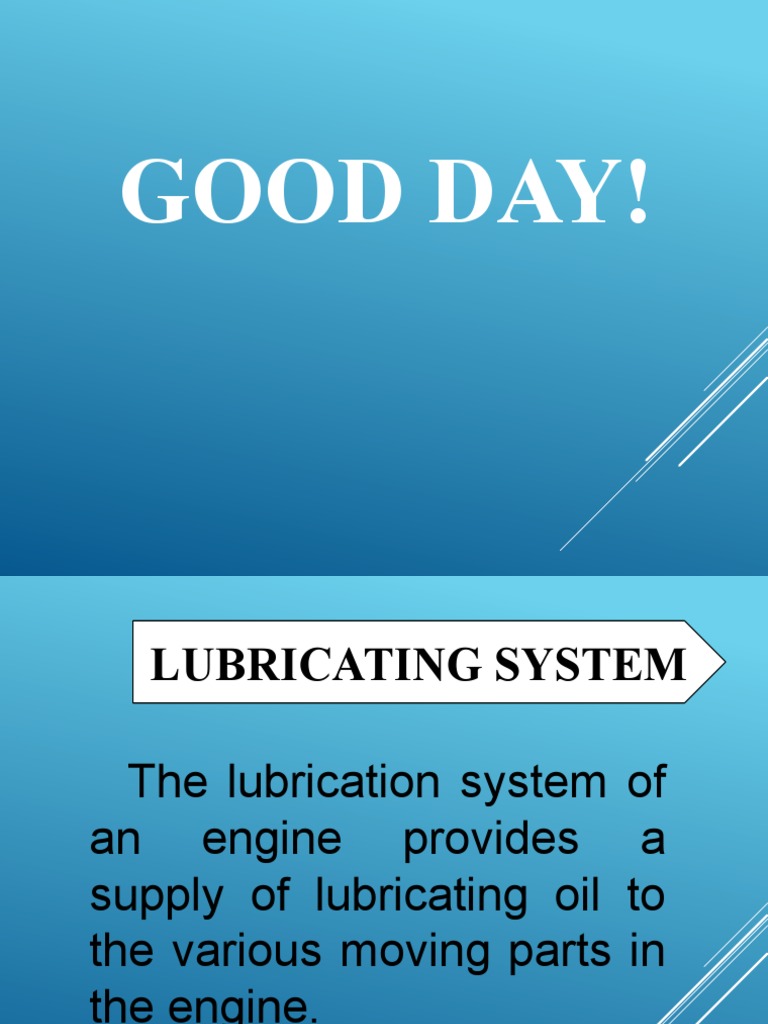 Lubrication System PDF Motor Oil Internal Combustion Engine