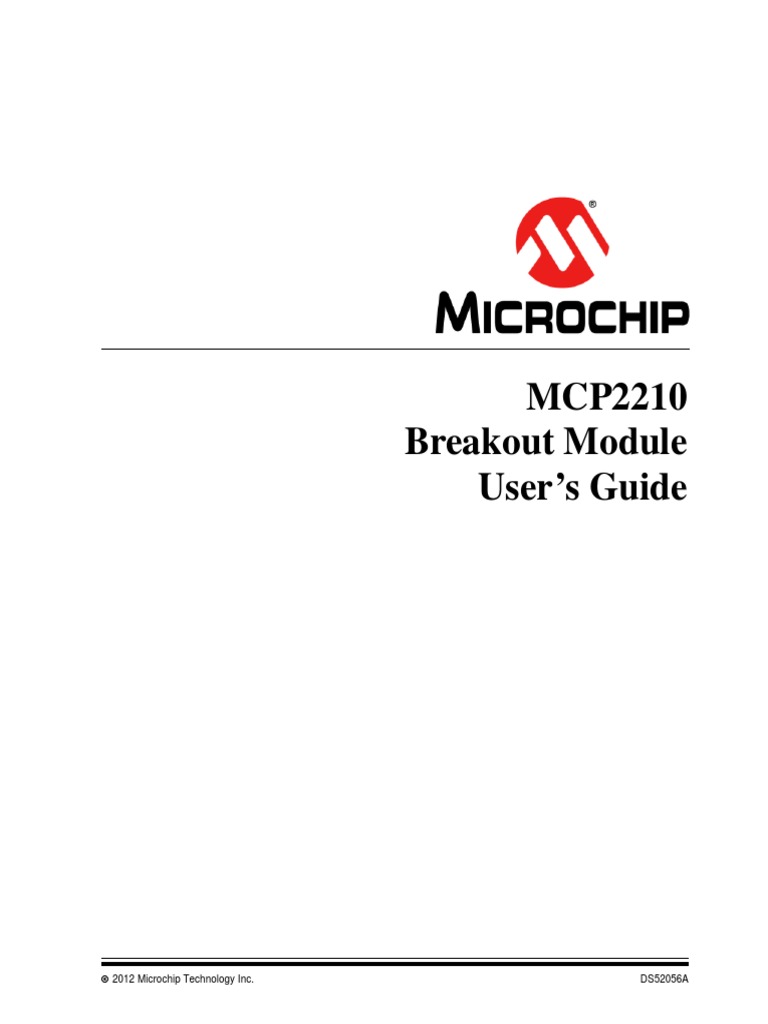 Mcp2210 breakout module user s guide 2012 microchip technology inc