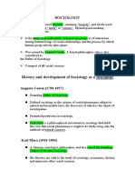 SOCIOLOGY: A CONCISE HISTORY AND OVERVIEW