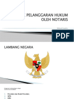 Presentation Pelanggaran Hukum Oleh Notaris