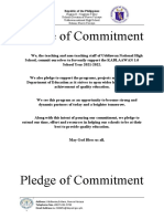 Pledge of Commitment