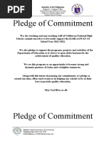 Pledge of Commitment