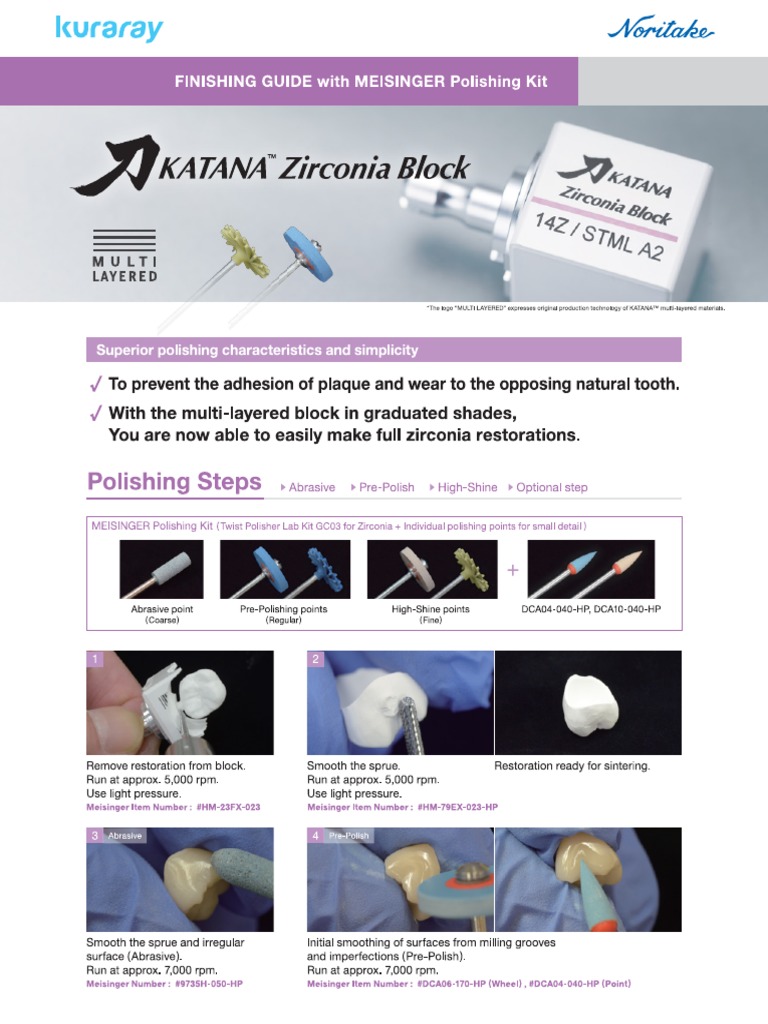 Finishing Guide With Meisinger Polishing Kit PDF