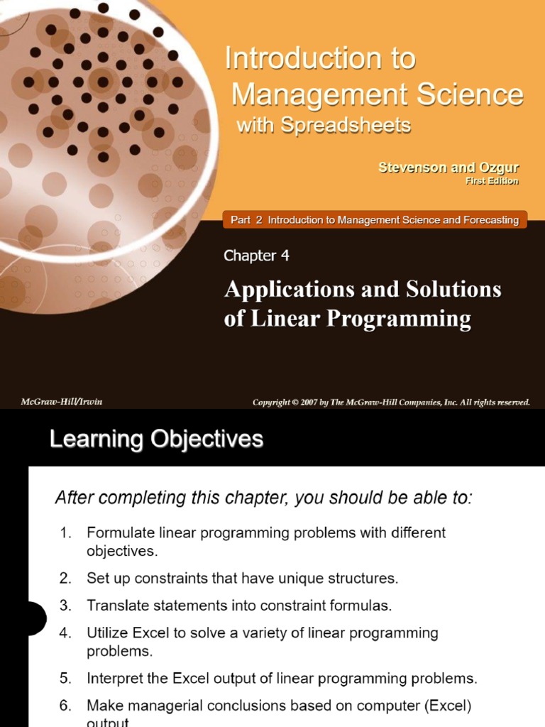 Introduction To Management Science 1e | PDF