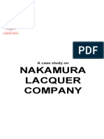 Nakamura Lacquer Company Case Study