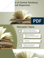 Measures of Central Tendency and Dispersion