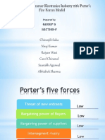 Analysis of Consumer Electronics Industry With Porter S Five