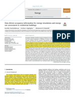 Data Driven Occupancy Information For Energy Simulation