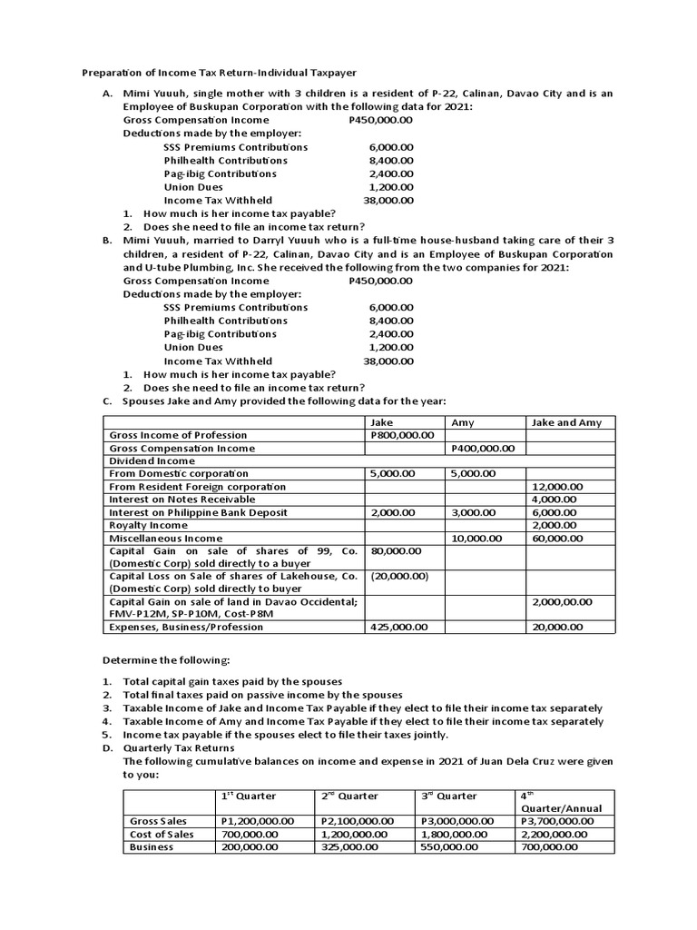 Income Tax Return Preparation Guide | PDF | Taxes | Income Tax