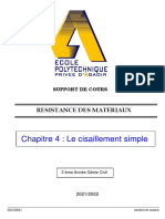 6-Chapitre 4 Le Cisaillement Simple