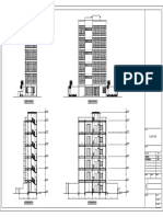 Building floor plan and section drawings