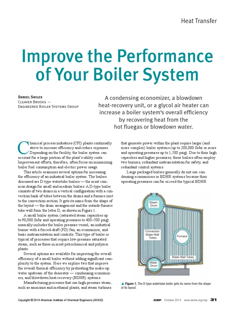 Boiler performance improve pdf boiler steam