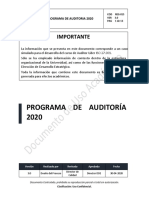 REG-015 Programa de Auditoria. V3